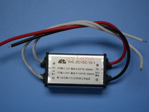 1pc dc 12v 5-9x1watt 300ma dc 24v 9-10x1w 300ma led driver waterproof for sale
