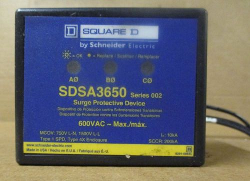 Square D SDSA3650 Schneider Electric Surge Protective Device Protector