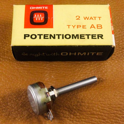 Ohmite Potentiometer CU-7531 CU7531 75k Ohms 2 Watt Type AB