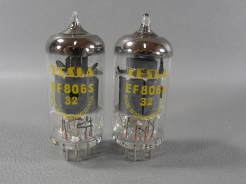 2 x TESLA EF806 S Vintage Vacuum Pentode Tubes  // NEW - NOS!! SAME CODE