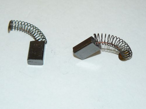 B-9 Carbon Brushes (2) 1/4Thick x 3/8 Wide x 11/16 Long. Spring &amp; Pigtail 1-1/8