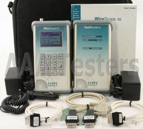Agilent wirescope 155 cat5 cat5e cable certifier tester for sale
