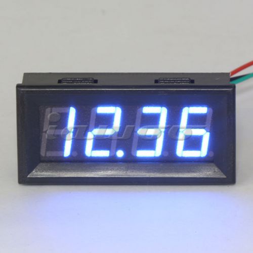 Digital Voltmeter 0-33V Blue LED Lithium Battery Vehicle Car Panel Voltage Meter
