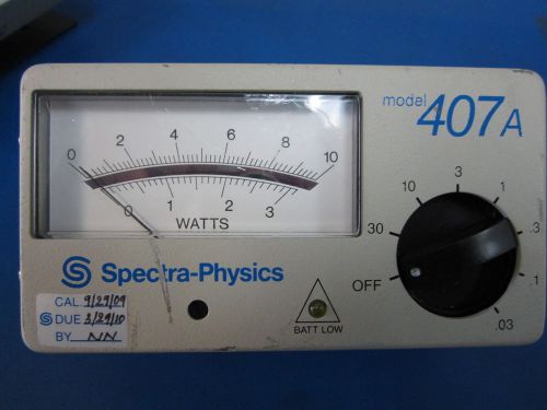 Spectra-Physics Power Meter 407A AS IS Functionality Unknown SN 4560