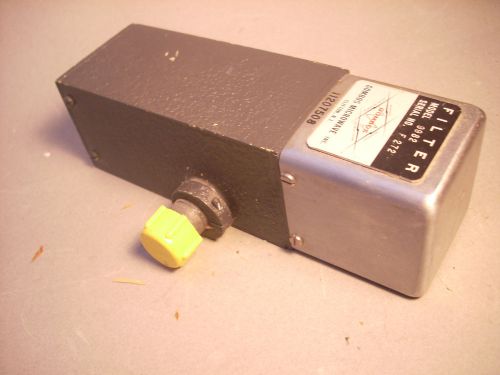 GOMBOS MICROWAVE MILITARY FILTER MODEL 9982, US ARMY P/N 11207508