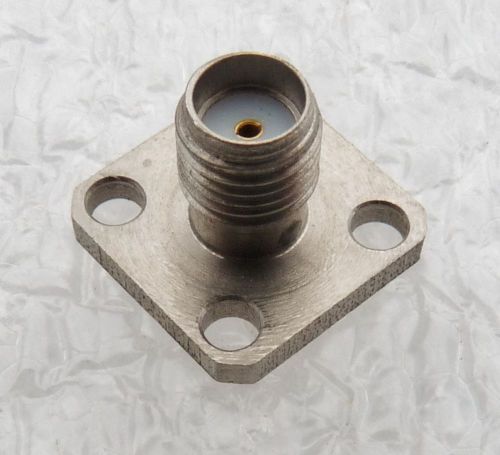New rf microwave connector adapter .500&#034; square flange to sma jack female for sale