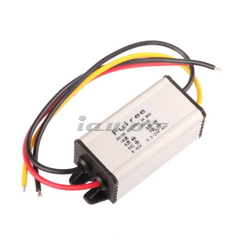 DC 8-40V to 3.3-24V DC Buck Step Down Adjustable Car Power Supply Converter