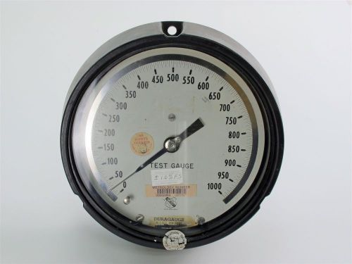 Ashcroft Duragauge 6&#034; Pressure Test Gauge 0-1000 PSI - AISI 316 Tube
