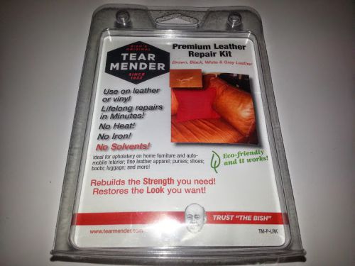 NEW Tear Mender TM-P-LRK Bish&#039;s Original Tear Mender Premium Leather Repair Kit