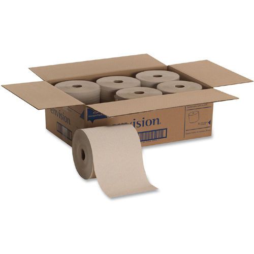 Cartn of 6 georgia-pacific envision high capacity roll paper towel- brown for sale