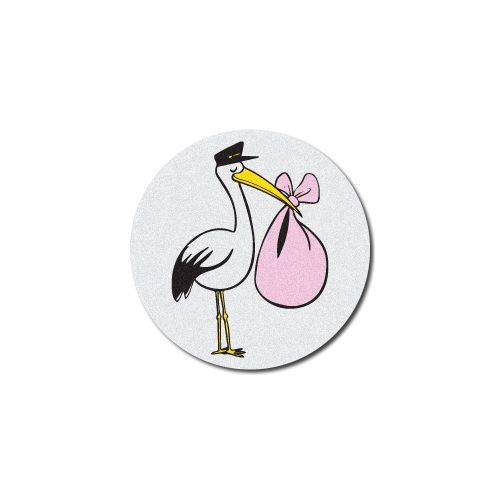 Fire/ems ambulance rig decal -  baby delivered in rig- stork with baby - pink for sale