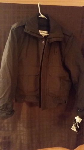 Elbeco summit duty jacket with zip-out liner, brown, size medium for sale