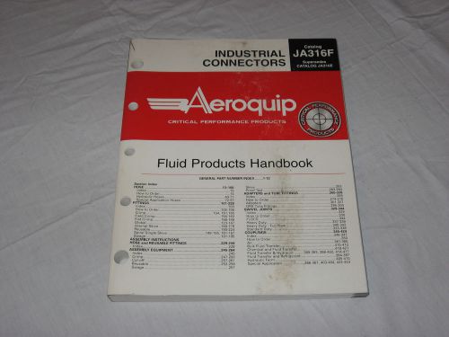 AEROQUIP Industrial Connectors Supply Catalog #JA316F