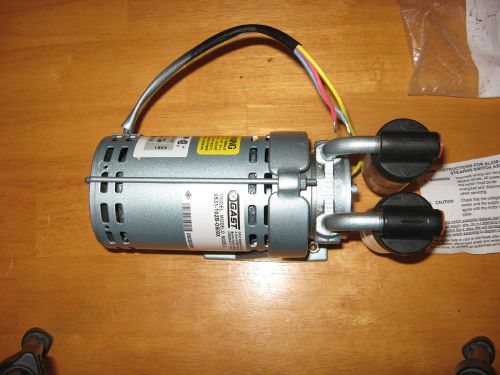 Gast vacuum rotary vane pump, oil-less 0531-102b-g600x w/ thermal protection for sale