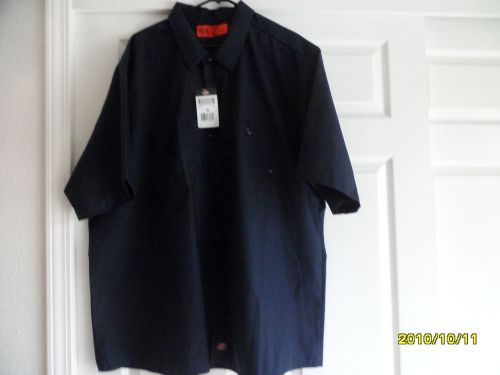 DICKIES LS535NV-4XL Short Sleeve Work Shirt Nave blue