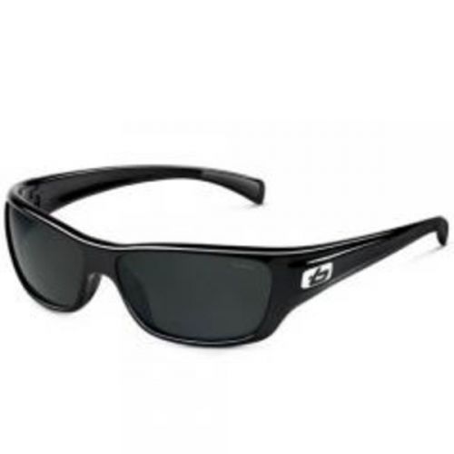 Bolle 11275 Shiny Black Medium Crown TNS Polarized Lightweight Sunglasses