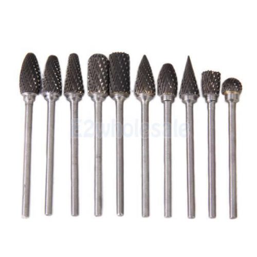 10pcs dia. 2mm tungsten carbide rotary burrs drill grinding head polishing for sale