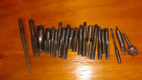 Old Used Tools,  20 greenfield ace star mixed lot large taps