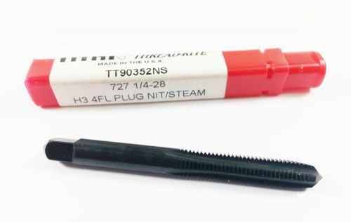 1/4-28  Titan USA  4 Flute Steam Oxide Finish Spiral Point Plug Tap (K159)