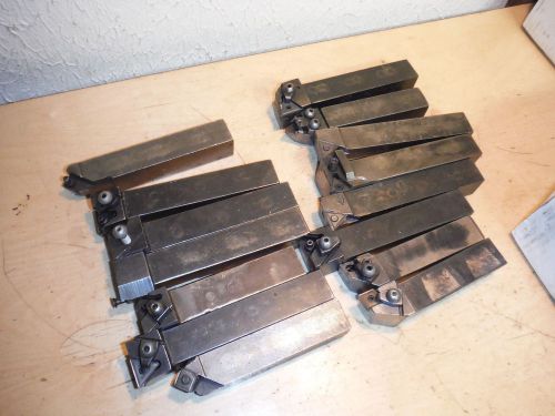 PILE OF VALENITE CARBOLOY CNC CARBIDE INSERT METAL LATHE TOOL HOLDERS 1X1 SHANK