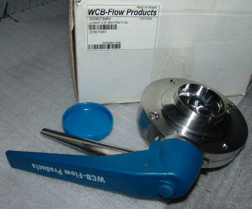 Butterfly valve 2&#034; 316ss waukesha cherry burrell weld type for sale