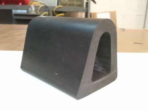 Extruded dock rubber bumper d shape 3&#034;w x 3 &#034;ht for sale