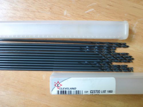 Lot of 12 cleveland c23700 hss #40 6&#034; extension drills black oxide new cherrymax for sale
