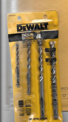 DEWALT DW5204 4-Piece Premium Percussion Masonry Drill Bit Set