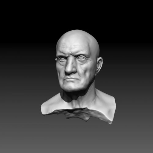 3d model stl for cnc and 3d printers Bust of Man