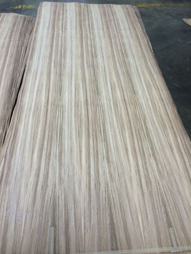 Wood Veneer Zebrawood 48x120 1pcs total 10mil paper backed &#034;EXOTIC&#034; 588.11