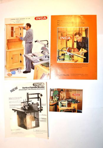 INCA INJECTA SWISS 4 PC CATALOG AND ADVERTISEMENT GROUP #RR291 planer jointer