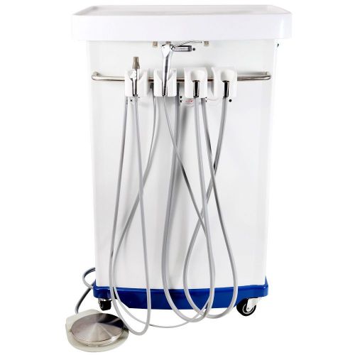 Dental portable delivery unit cart with 580w oilless compressor ce certification for sale