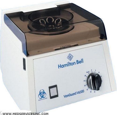New ! hamilton bell vanguard v6500 6x15ml angled rotor, 3400rpm, 60 minute timer for sale