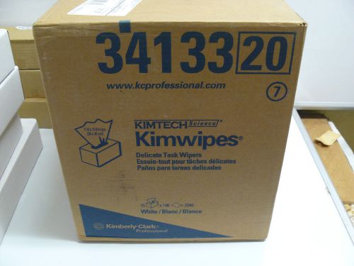 NEW KIMTECH 3413320 KIMWIPES DELICATE TASK WIPERS 11.8 X 11.8 CASE OF 15 PACKS