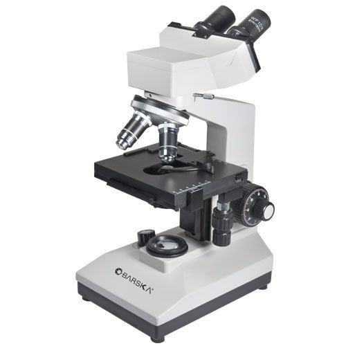 Barska 40-1000x binocular compound microscope with head rotates 360° lab ay11236 for sale