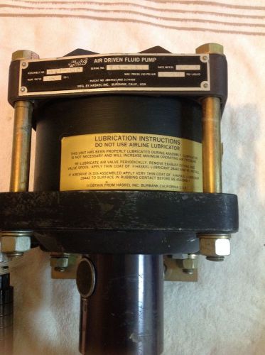 HASKEL Air Driven Fluid Pump DSF-35-C 5700 PSI