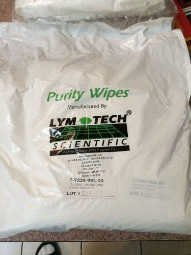 New lot of 150 lym tech 7-7225-99l-00 cleanroom purity wipes for sale