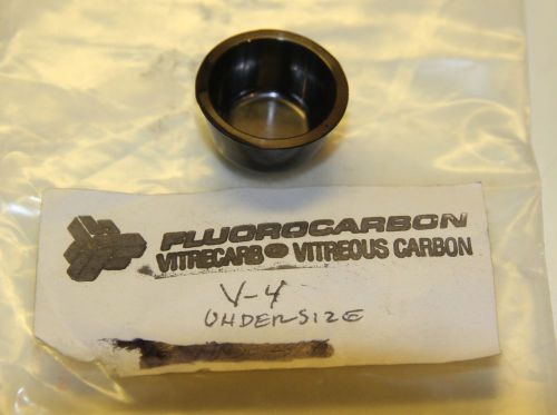 Vitreous carbon fluorocarbon crucible, v-4 size tapered e-beam evaporation for sale