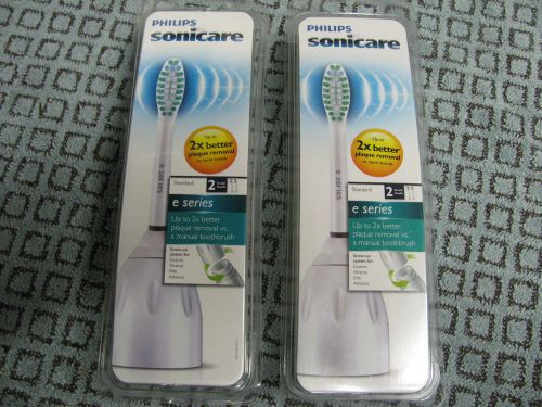 ( 4 ) New Sealed Sonicare Toothbrush Heads 2/2 Packs E Series Standard HX7022