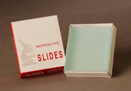 Microscope glass slides:  75 x 25 mm:  pk 72 for sale