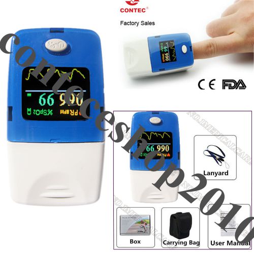 Contec fingertip pulse oximeter,blood oxygen saturation oled pulse monitor for sale