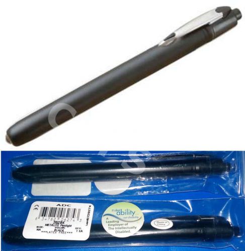 ADC METALITE 352BK Diagnostic Penlight Reusable Black Pocket Pen Light New ONE