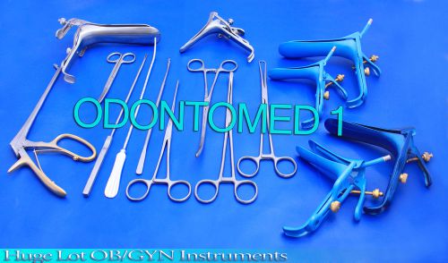 Huge Lot Of OB/GYN Instruments Forceps Speculum Surgical Medical Gynecology NEW