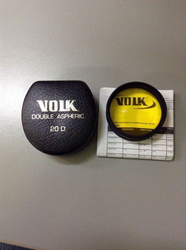 ORIGINAL MADE IN USA 20D Volk Diagnostic Lens, (yellow tint)