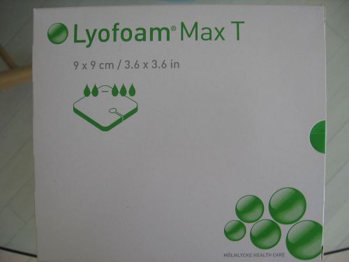 Molnlycle Lyofoam T Dressings #603207 box 10 trach bandages