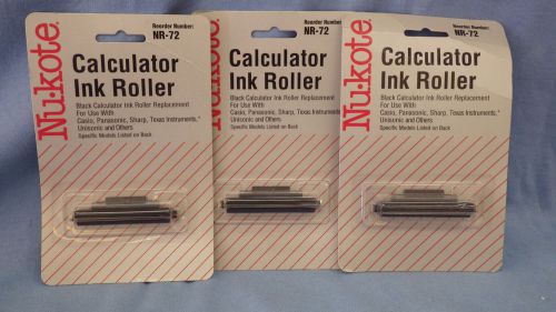 Nu-Kote Calculator Ink Roller Lot of 3 NIP New