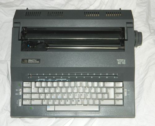 Smith Corona Electronic Typewriter # SC 110 / with Keyboard Cover!