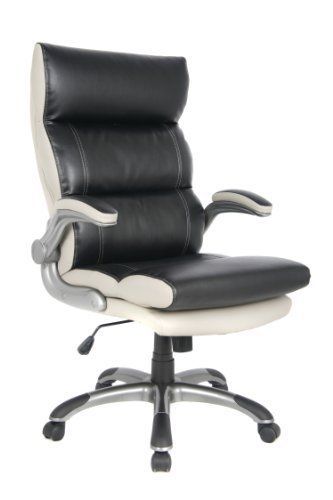 Contemporary Leather Air Grid Mid-Back Swivel Chair Black Office Furniture New