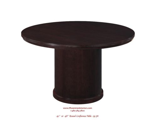 48 inch round conference table black espresso wood finish free shipping for sale