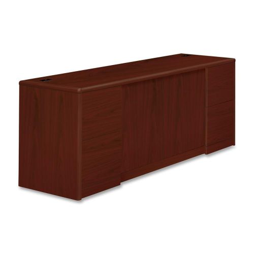 The hon company hon10742nn 10700 series mahogany laminate desking for sale